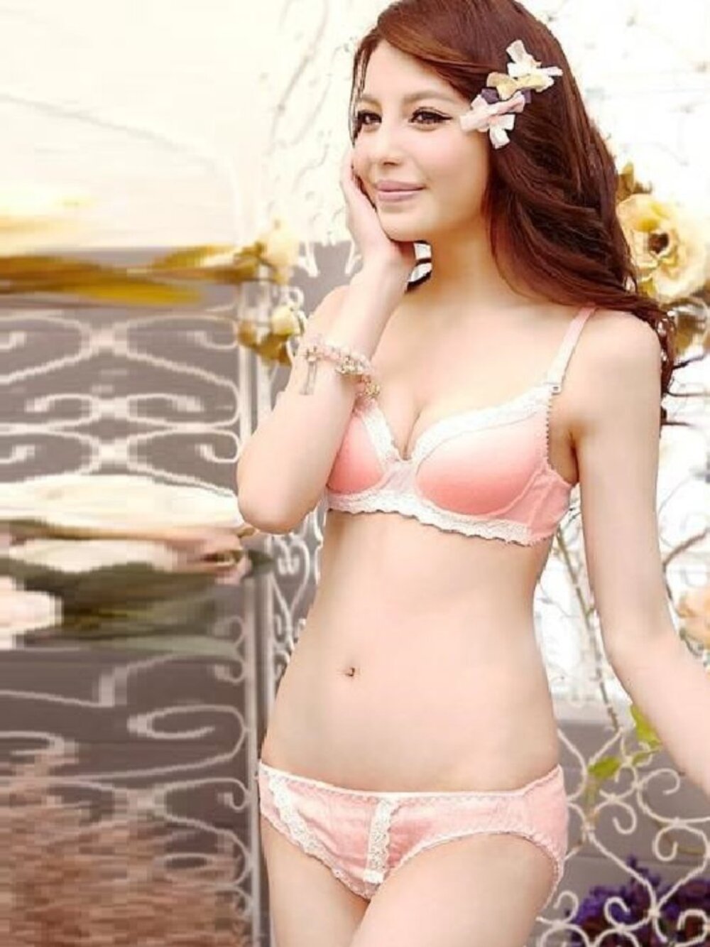 Cute‎ Pink Bra and Panty Set 34B